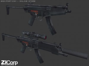 free modern wepaons pack01 Modelo 3D