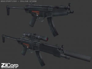 pacote de armas modernas gr&aacute;tis01 Modelo 3D
