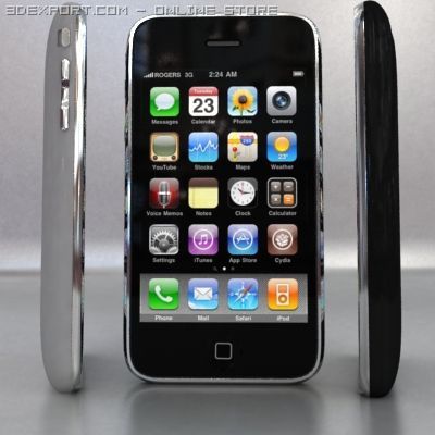 apple iphone Model 3D .c4d .max .obj .3ds .fbx .stl .blend 