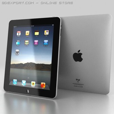 apple ipad Modèle 3D .c4d .max .obj .3ds .fbx .stl .blend 