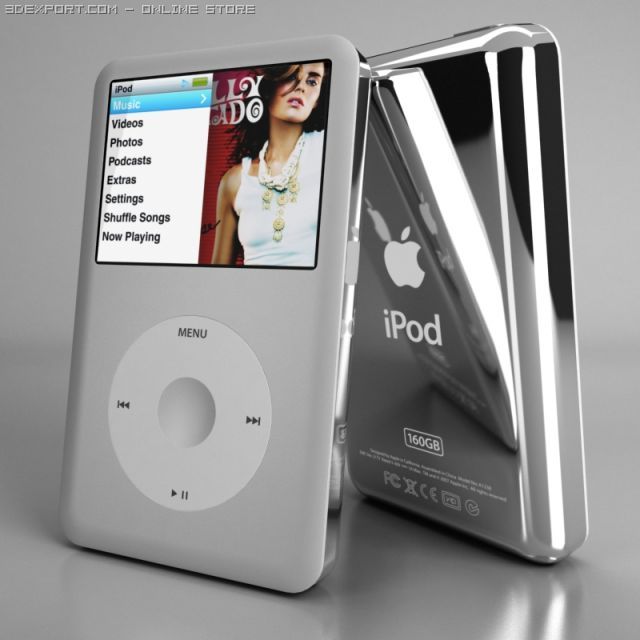 ipod classic 3D Model .c4d .max .obj .3ds .fbx .stl .blend 