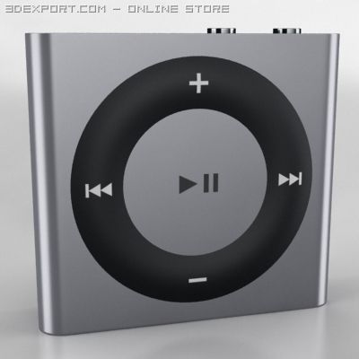 ipod shuffle 4g Model 3D .c4d .max .obj .3ds .fbx .stl .blend 