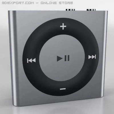 iPod Shuffle 4G 3D Модель .c4d .max .obj .3ds .fbx .stl .blend 