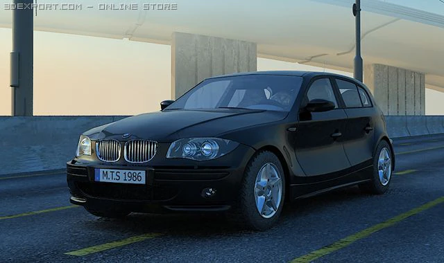 BMW e81 3Dモデル .c4d .max .obj .3ds .fbx .stl .blend 