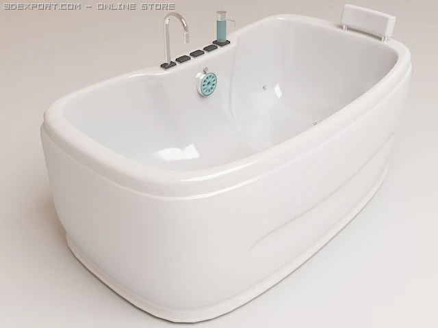 bathtub kalvin 3D Model .c4d .max .obj .3ds .fbx .stl .blend 