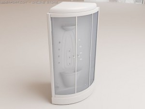 shower cabin doriff gelios Model 3D