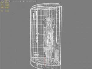 shower cabin doriff gelios 3D Модель