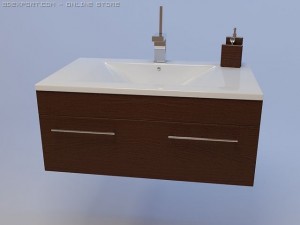 modern sink Modello 3D