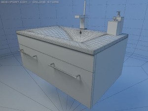 modern sink Modello 3D