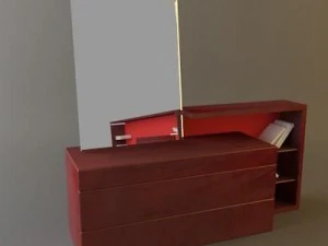 italian bedroom suite parentesi 3D Model