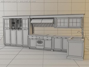 kitchen set palladio 3D Model