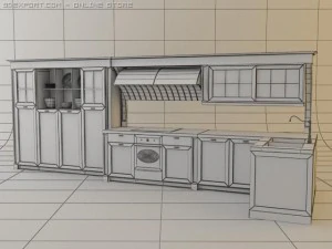kitchen set palladio 3D Model