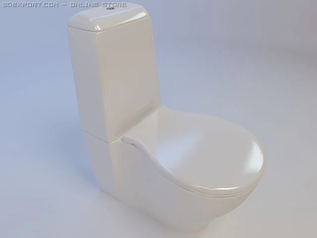 toilet bowl keramin arctic 3D Model .c4d .max .obj .3ds .fbx .stl .blend