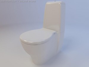 toilet bowl keramin arctic 3D 模型