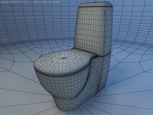 toilet bowl keramin arctic 3D Model