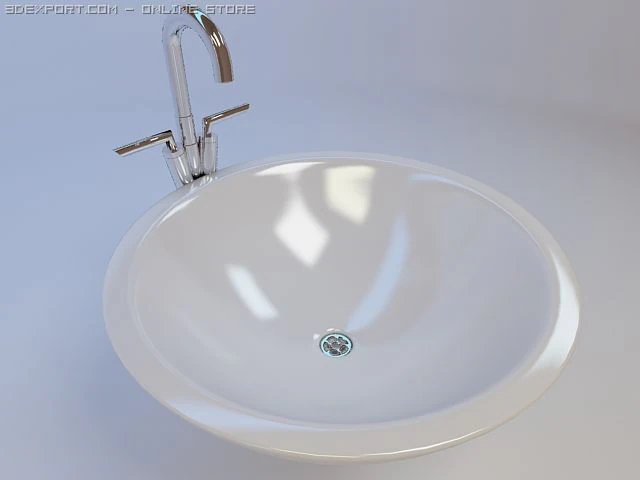 sink 3D Model .c4d .max .obj .3ds .fbx .stl .blend
