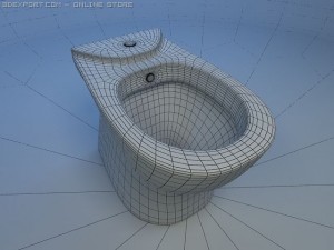 bidet keramin jeneva Modello 3D