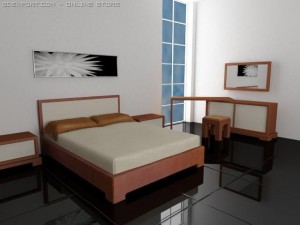 fratelli rossetto tai bedroom suite 3D Model