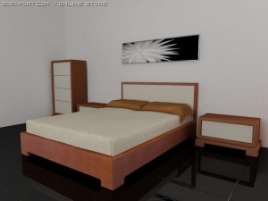 fratelli rossetto tai bedroom suite Modello 3D