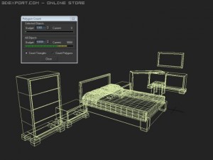 fratelli rossetto tai bedroom suite Modello 3D