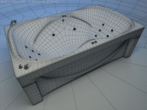 bathtub atlant 3D मॉडल