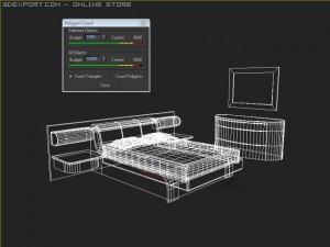 veneran flash bedroom suite 3D Модель