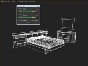 veneran flash bedroom suite 3D Model