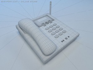 office phone 3D-Modell