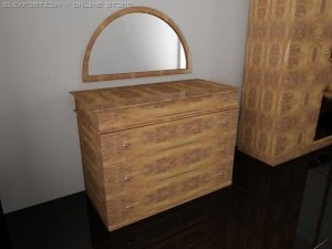kristal serenissima bedroom suite 3D Model