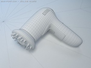 hairdryer 3D मॉडल