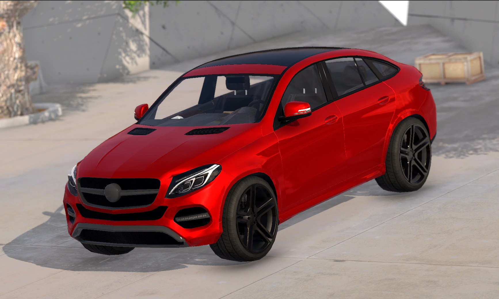 Mersedes-Benz Crossover GLE 3D Model .c4d .max .obj .3ds .fbx .stl .blend