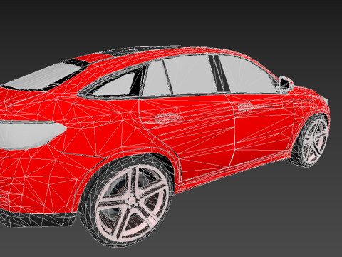 Mersedes-Benz Crossover GLE 3D Модель