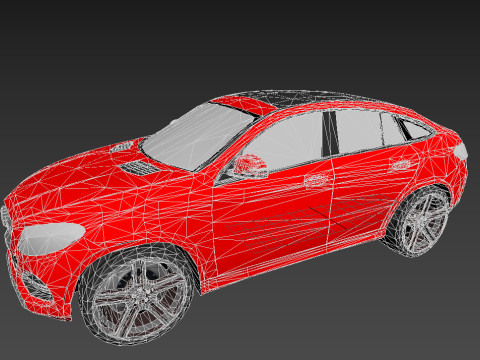 Mersedes-Benz Crossover GLE 3D Модель
