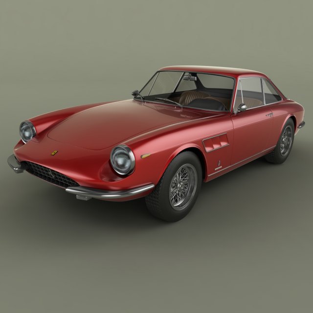 ferrari 330 gtc Model 3D .c4d .max .obj .3ds .fbx .stl .blend 