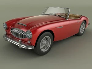 austin-healey 3000 2plus2 mk2 3D Model