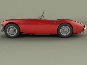 austin-healey 3000 2plus2 mk2 3D Model