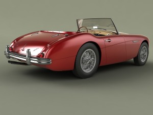 austin-healey 3000 2plus2 mk2 3D Model