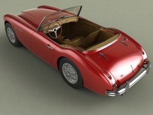 austin-healey 3000 2plus2 mk2 3D Model