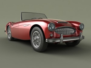 austin-healey 3000 2plus2 mk2 3D Model