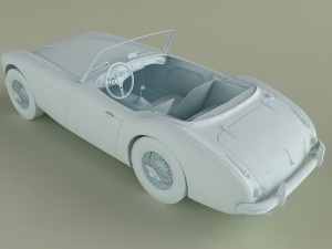 austin-healey 3000 2plus2 mk2 3D Model