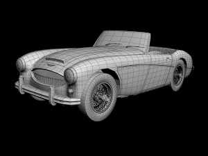 austin-healey 3000 2plus2 mk2 3D Model