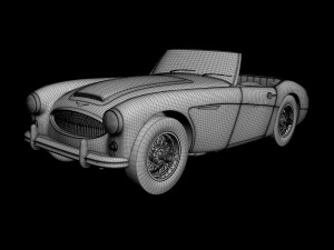 austin-healey 3000 2plus2 mk2 3D Model