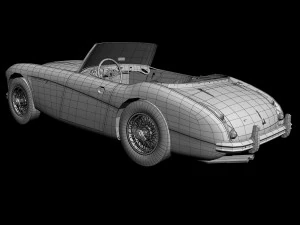 austin-healey 3000 2plus2 mk2 3D Model