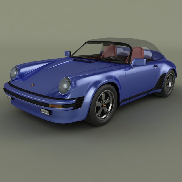 porsche 911 speedster 3D Model .c4d .max .obj .3ds .fbx .stl .blend 