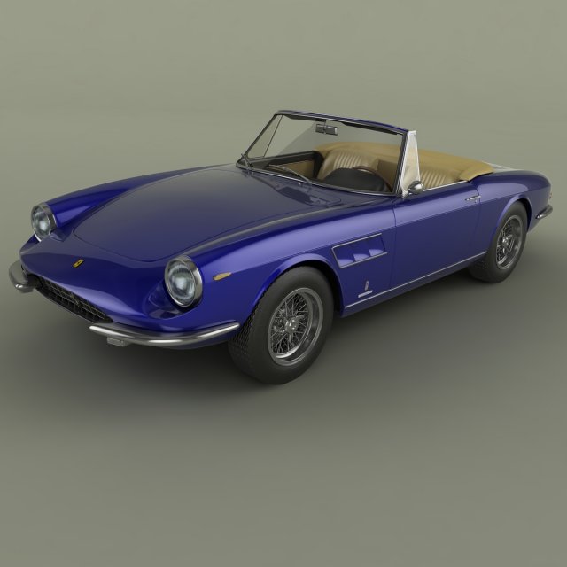 ferrari 330 gts Model 3D .c4d .max .obj .3ds .fbx .stl .blend 