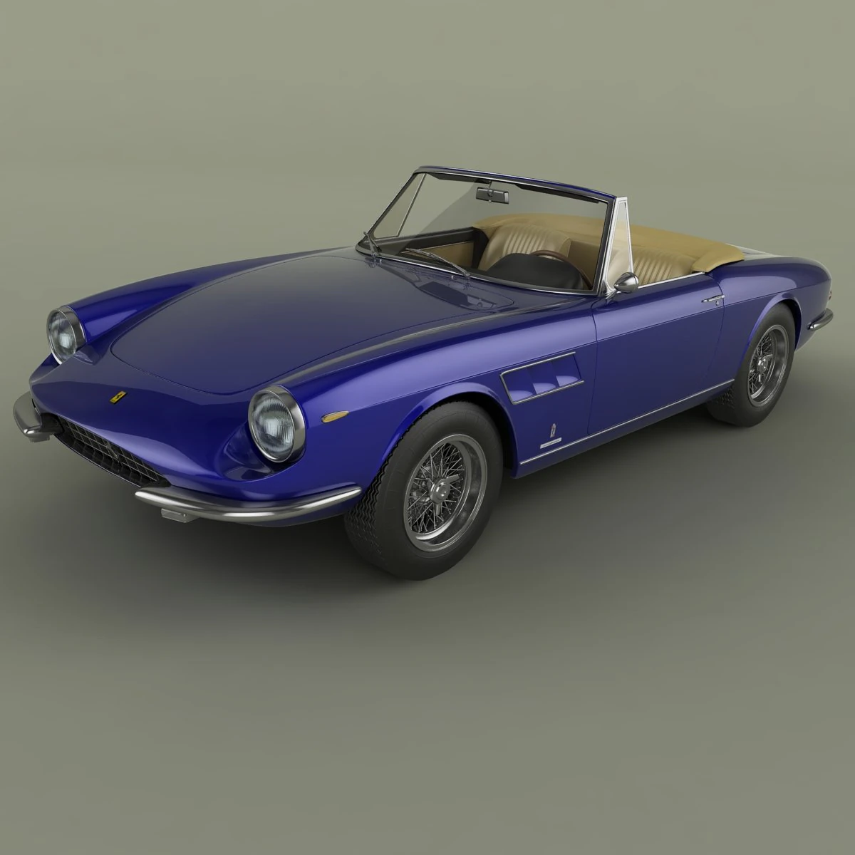 ferrari 330 gts 3D Model .c4d .max .obj .3ds .fbx .stl .blend 