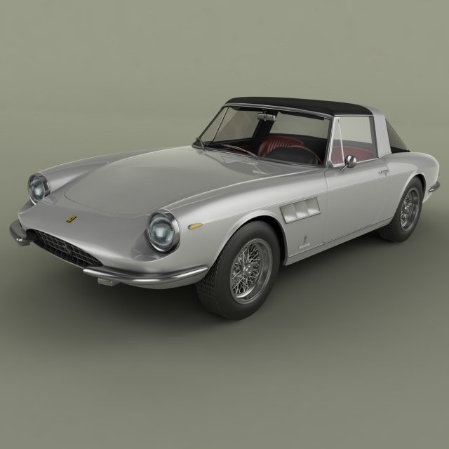 ferrari 330 targa 3D Model .c4d .max .obj .3ds .fbx .stl .blend 