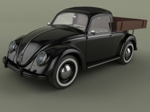 volksvagen beetle pick-up 3D-Modell