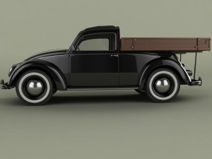 volksvagen beetle pick-up 3D Модель