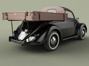 volksvagen beetle pick-up 3D Модель